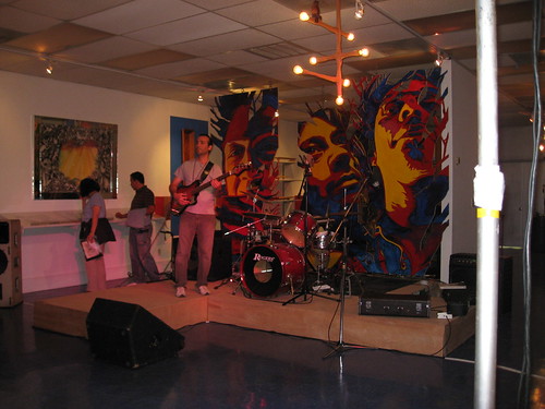 band plays at nearby gallery
