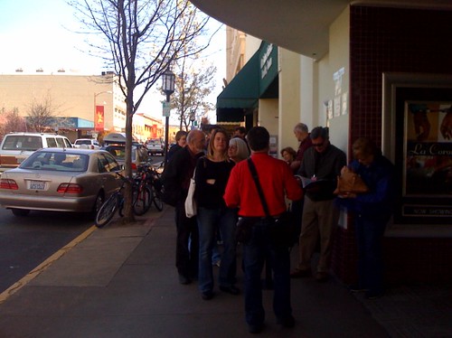Line for The Cake Eaters at the Ashland Film Festival