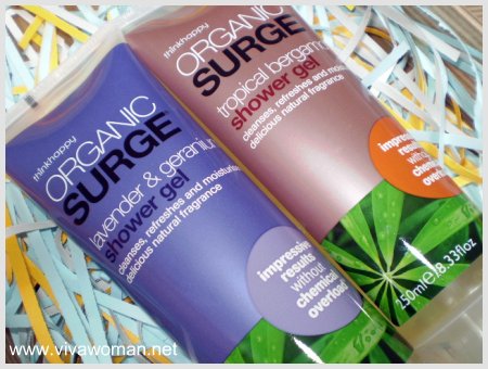 Organic Surge Shower Gels