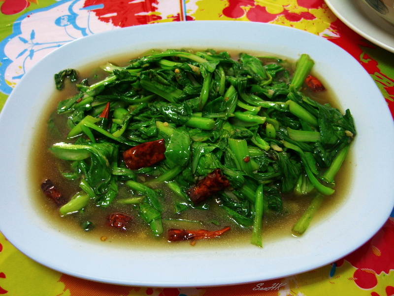 Chiang Rai - Food Series - Stir Fried Vege with Dried Chilli