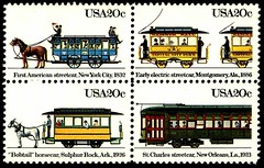 Streetcar stamps
