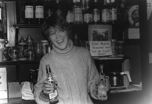 Bartending at Larry's, 1986