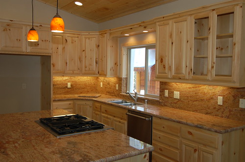 Knotty Pine Kitchen Cabinets