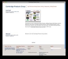 Cambridge Products Group Website