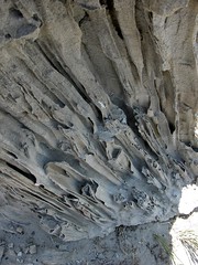 Water channels in sand tufa