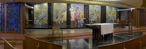 Christ the King Chapel, Shrine of Our Lady of the Snows, in Belleville, Illinois, USA - panorama