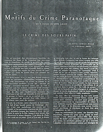 Motifs_du_crime_paranoiaque by Jacques Lacan by you.