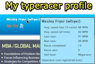 TypeRacer profile