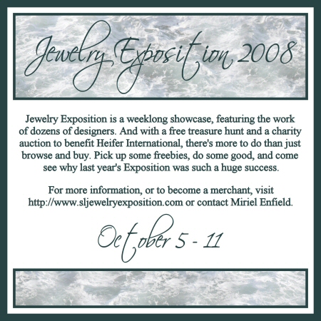 Jewelry Expo 2008/Dated - Web Graphic by Miriel Enfield