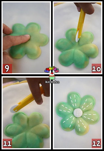 3D Fondant Flower [Step 9-12]