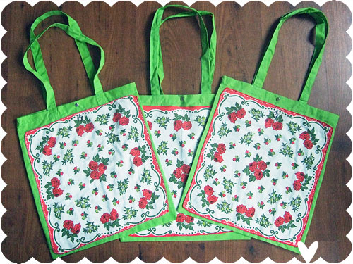 Vintage Floral Tote Bags