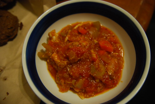 Chicken stew with bulgar