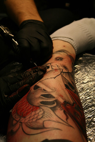 of koi leg sleeve Tattoo
