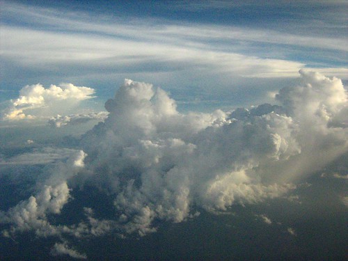 View of the clouds from my plane