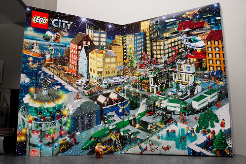 Then I saw the Lego City advent calendar Every day you get a new lego 