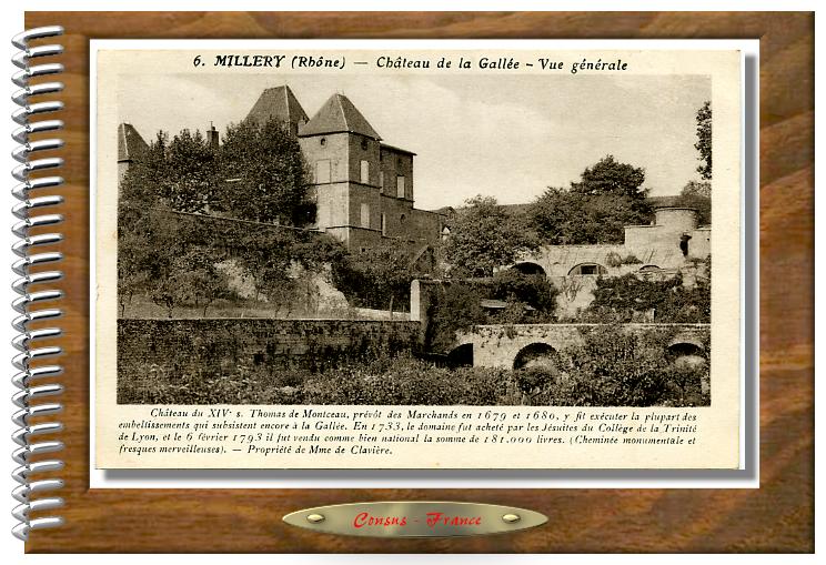 6.MILLERY (Rhône) - Château de la Gallée - Vue générale