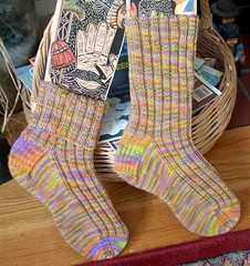 Seed Stitch Summer Socks 