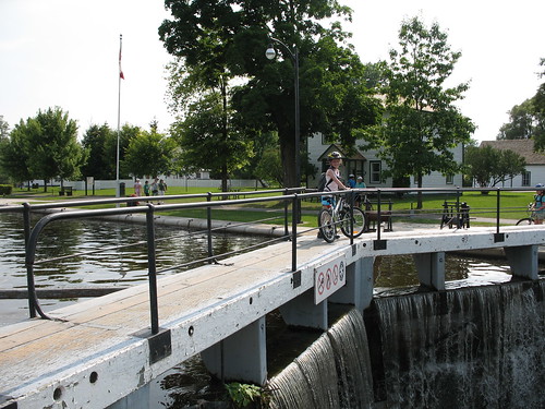 Biking along the Rideau Canal