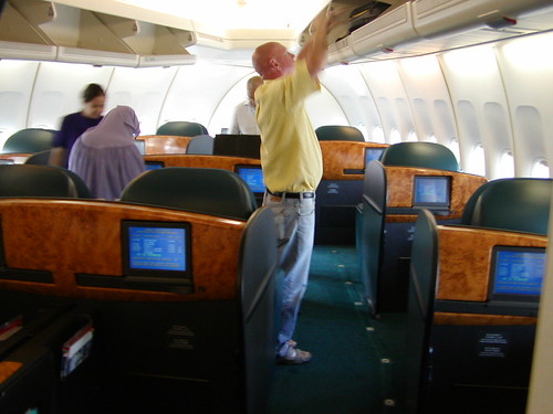 on a Cathay Pacific 747