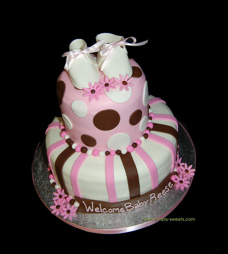pictures of cakes for baby showers. tier aby shower cake Baby