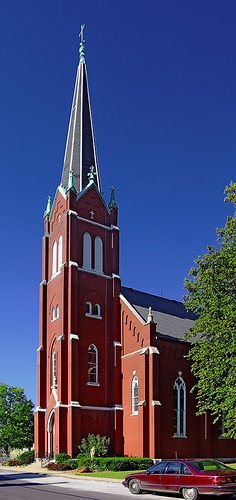 Saint Clare Catholic School Chapel, in O'Fallon, Illinois, USA - exterior