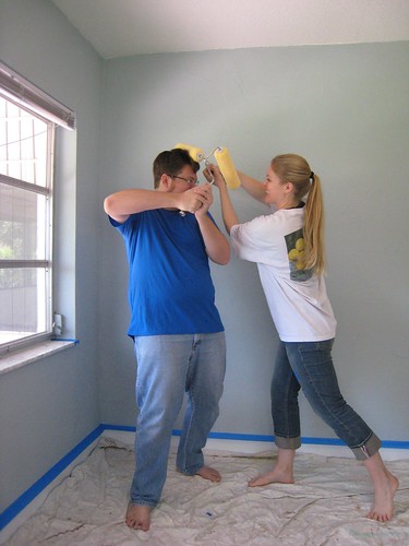 Adrian & Lissa painting Baby Z's Room