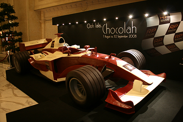 Chocolate racing car