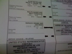 My first vote as an American