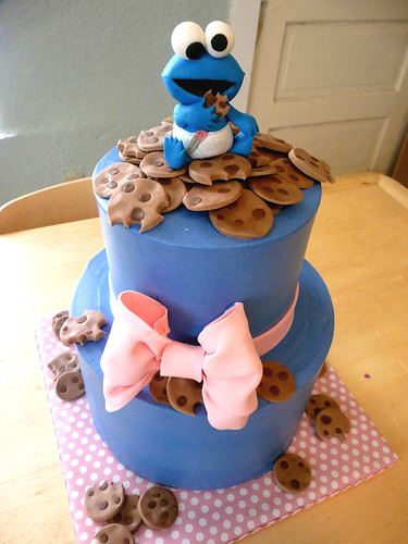 cookie monster cake. baby cookie monster cake