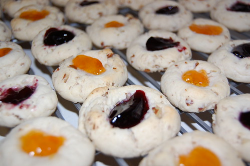 Thumbprint Cookies, ready to eat