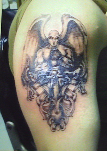 Male Angel Tattoos Designs