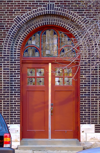 Saint Joseph Croatian Catholic Church, in Saint Louis, Missouri, USA - door