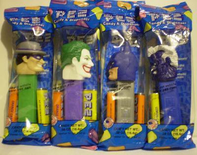 Batman Pez set still in the their wrappers