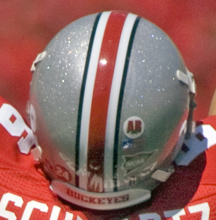 Ohio State Football Helmet Sticker. Ohio State has added an "AR"