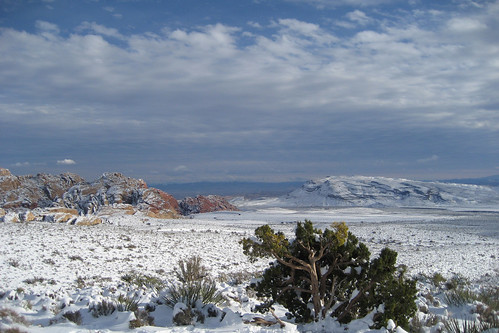 Calico Hills and Blue Diamond Hill in Snow