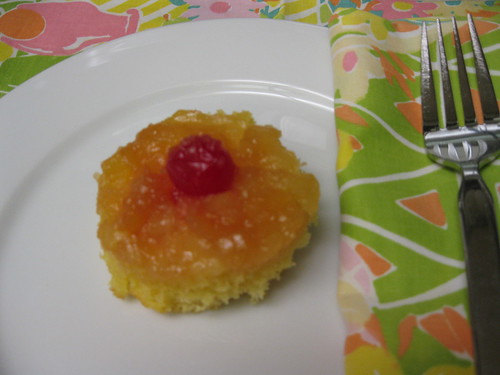 Finished Upside Down Pineapple Cupcake
