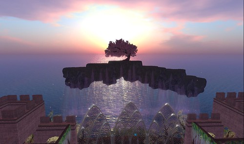 sky waterfalls in second life