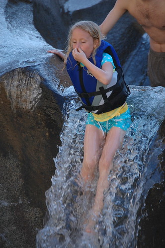 Zippy jumping off waterfall