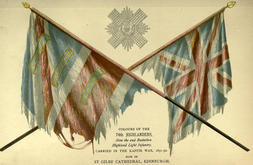 030-Banderas del 74 regimiento de Highlanders