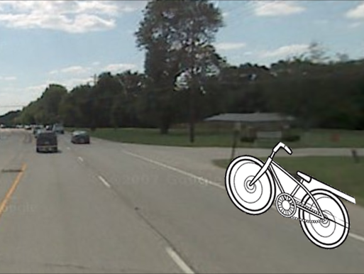 Ride in the lane to the left of the shoulder
