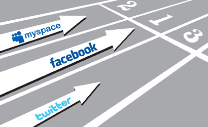 Social Networks Racing to be Number One