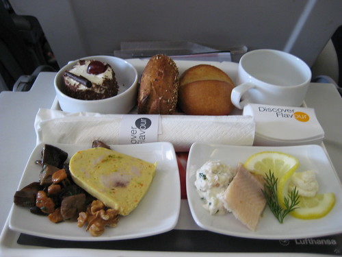 Lufthansa business class meal