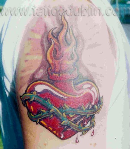 Sacred Heart Tattoos. sacred heart tattoo by dublin