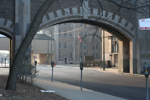 Through the archway