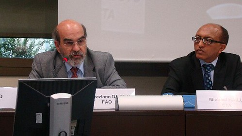 Dr. José Graziano Da Silva with CTA Director Michael Hailu