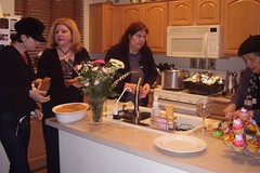122008-03 Curt and Gennies 10th Anniversary women in the kitchen