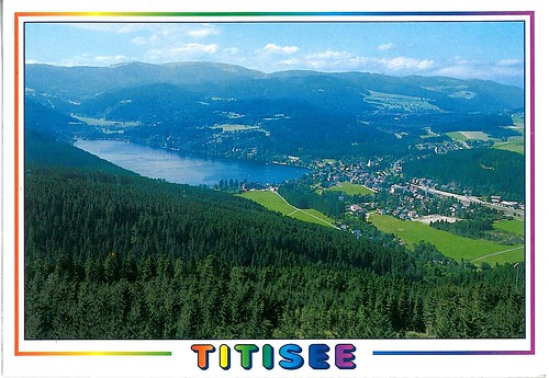 Post card of lake Titisee, Germany