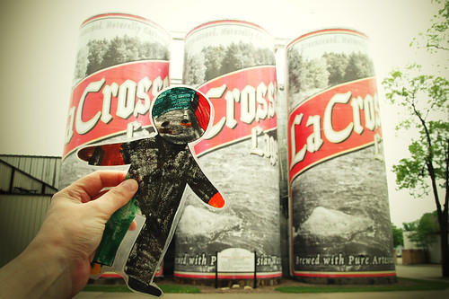 flat stanley tours the driftless region. outtakes at the city brewery. I.