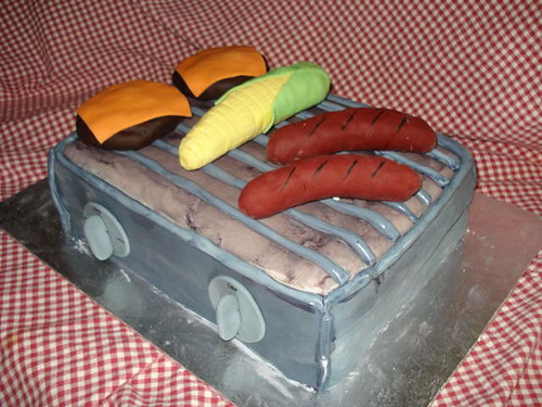 30th birthday cake toppers. BBQ Birthday cake 3