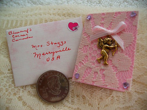 Mini Valentine card and envelope